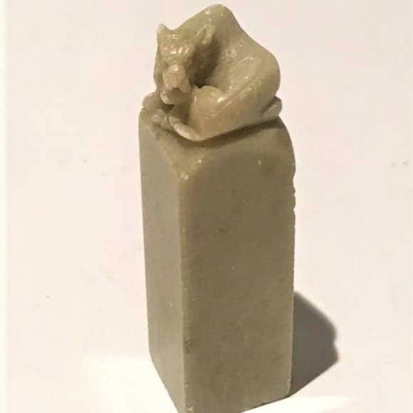 Chinese Natural Stone Seal Stamp Hand Carved H2.75" Set of 4 - Picture 3 of 8